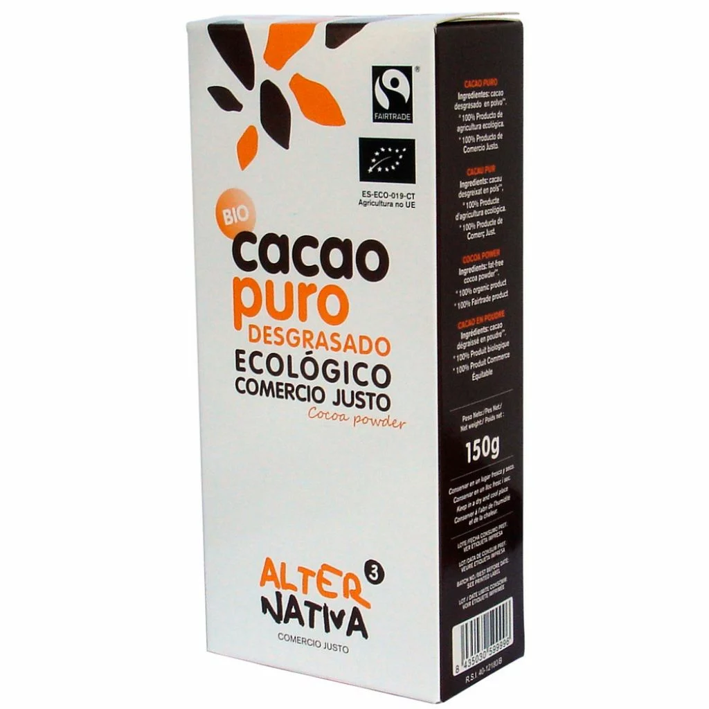 repostería y chocolates CACAO PURO DESGRASADO 20-22 % S/G 150G