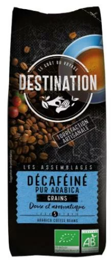 bebidas solubles CAFE EN GRANO DESCAFEINADO 100% ARABICA BIO 250 G