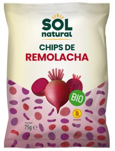 aperitivos y frutos secos CHIPS DE REMOLACHA BIO 75G