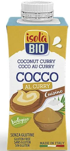 sales, condimentos y salsas CREMA PARA COCINAR DE COCO CURRY BIO 200ML