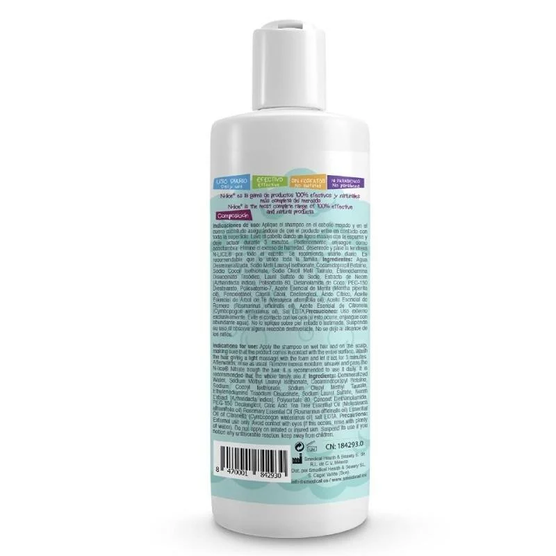 línea capilar CHAMPU ANTIPIOJOS 100%ORGANICO 250ML
