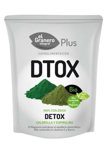 superalimentos D-PUR (CHLORELLA Y SPIRULINA) BIO, 200 g