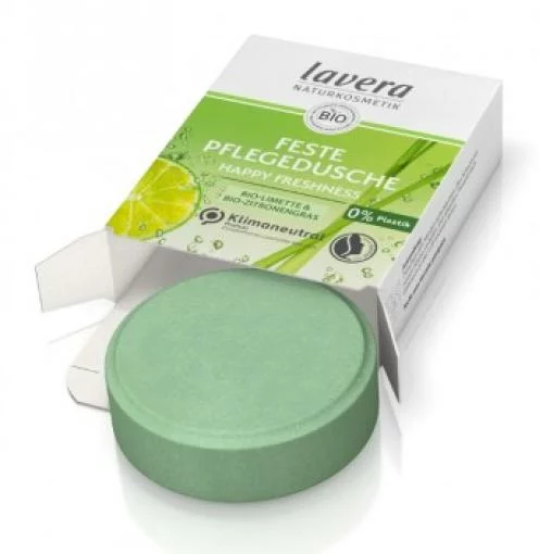 línea corporal GEL DUCHA SOLIDO REFRESCANTE LIMA Y LEMONGRASS BIO 50G