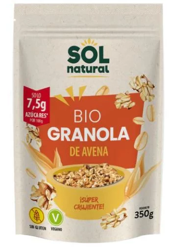 copos, mueslis y salvados GRANOLA DE AVENA S/G BASIC BIO 350G