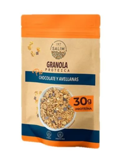 copos, mueslis y salvados GRANOLA PROTEICA CHOCOLATE Y AVELLANAS 250G