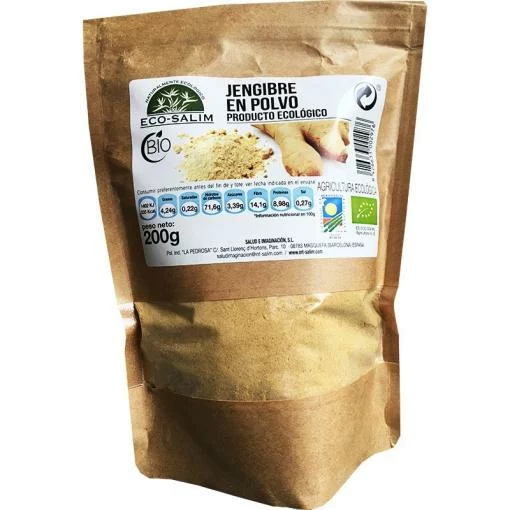 plantas en polvo JENGIBRE EN POLVO BIO 200 GR