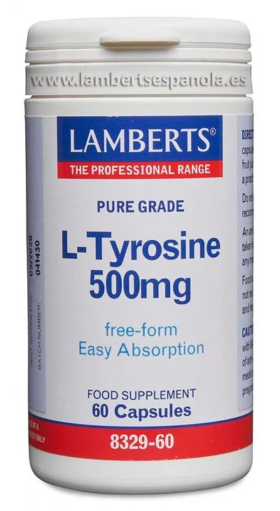 aminoácidos L-TIROSINA 500MG 60CAPS
