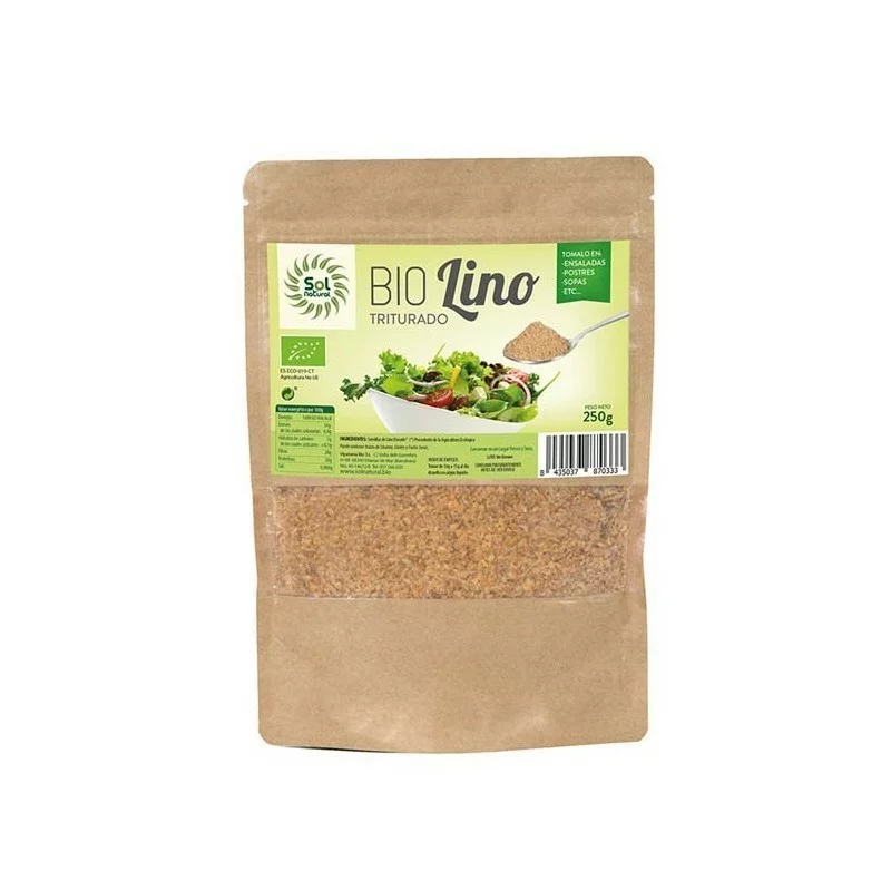 granos y semillas LINO DORADO MOLIDO BIO S/G 250GR
