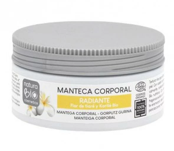 línea corporal MANTECA CORPORAL RADIANTE FLOR DE TIARE Y KARITE BIO 200ML