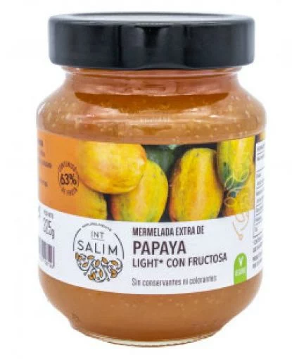 mermeladas MERMELADA DE PAPAYA LIGHT CON FRUCTOSA 325 GRS