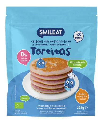 alim infantil MIX TORTITAS AVENA INTEGRAL Y ARANDANOS BIO 125G
