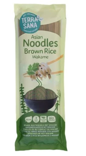 arroz y pasta NOODLES ARROZ INTEGRAL CON WAKAME S/G VEGAN BIO 250 GR