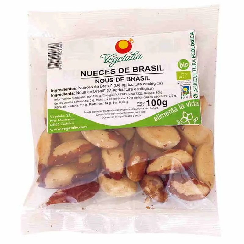 aperitivos y frutos secos NUECES DE BRASIL 100gr BIO