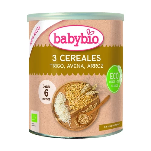 alim infantil PAPILLA TRES CEREALES DESDE 6 MESES BIO 220GR