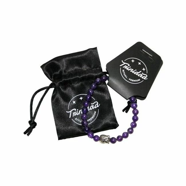 bisuteria PULSERA AMATISTA BUDA 6 MM.