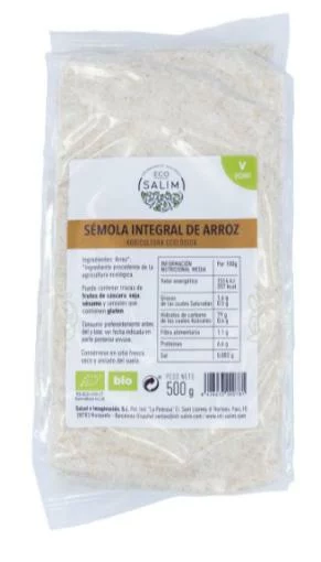harinas y sémolas SEMOLA DE ARROZ INTEGRAL BIO 500 G