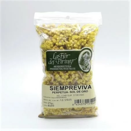 plantas en bolsa SIEMPREVIVA-PERPETUA SOL DE ORO/ HELICRISO 25grs