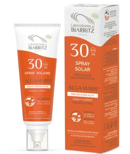 línea solar SPRAY SOLAR CARA Y CUERPO SPF30 100ML