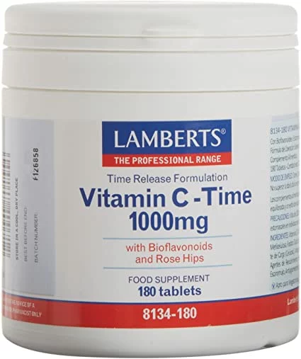 vitaminas VITAMINA C 1000 TIME + Bioflavonoides y Escaramujo 50 mg 180TAB