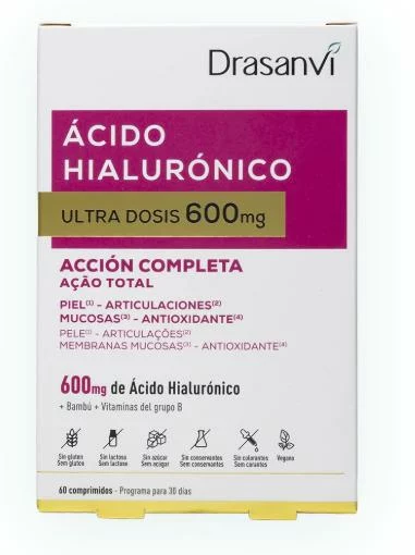 antioxidantes ACIDO HIALURONICO 600 MG 60 COMP