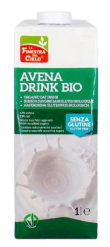 bebidas BEBIDA AVENA SIN GLUTEN ECOLOGICA 1L