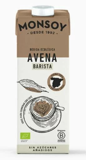 bebidas BEBIDA DE AVENA BARISTA BIO 1L