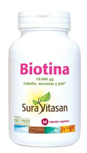 vitaminas BIOTINA 10000UG 60 CAPSULAS