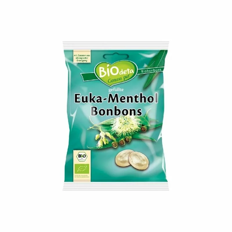 caramelos y gominolas CARAMELOS RELLENOS EUCALIPTO MENTOL - 75GR.