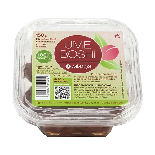 comida macrobiótica CIRUELAS UMEBOSHI 150GR