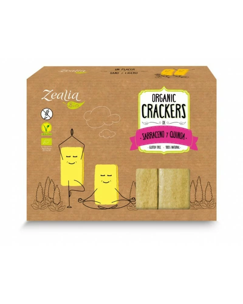 celiacos CRACKERS SARRACENO Y QUINOA ECO 120 grs