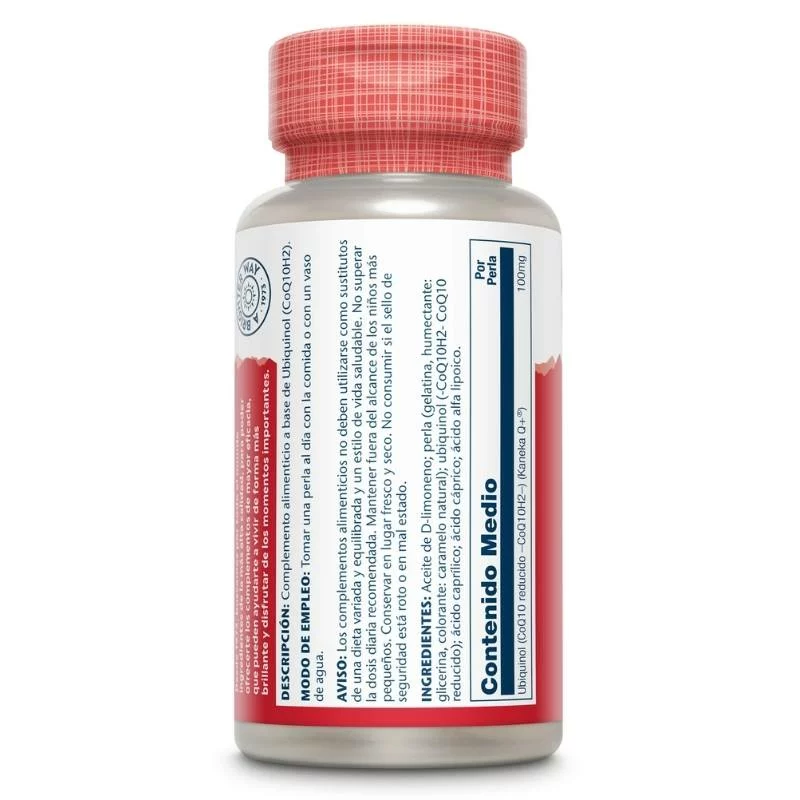 SOLARAY - Ubiquinol coq10 100mg - 30 perlas - Imagen 3