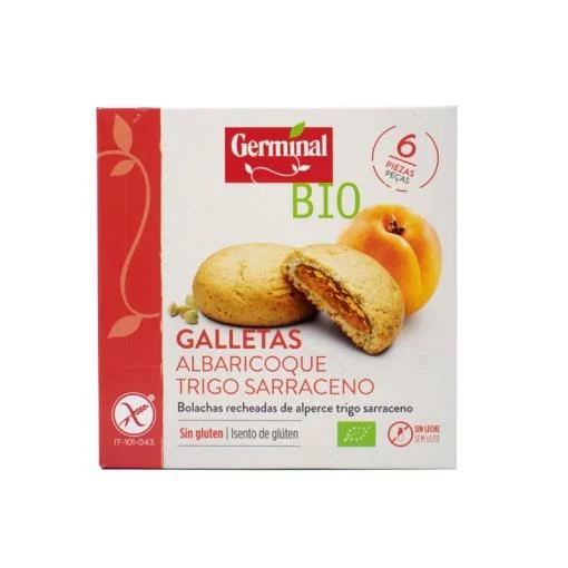 celiacos GALLETA ALBARICOQUE SIN GLUTEN BIO 200G.