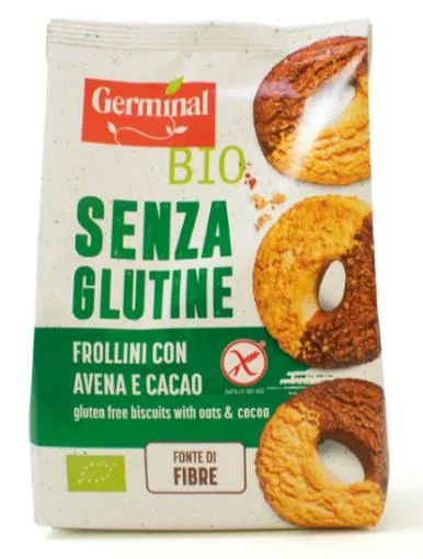 celiacos GALLETAS DE AVENA CON CACAO S/G BIO 250GR