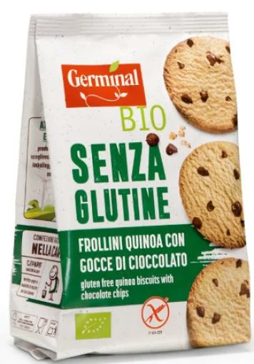 celiacos- GALLETAS QUINOA CON CHIPS DE CHOCOLATE S/G BIO 250GR
