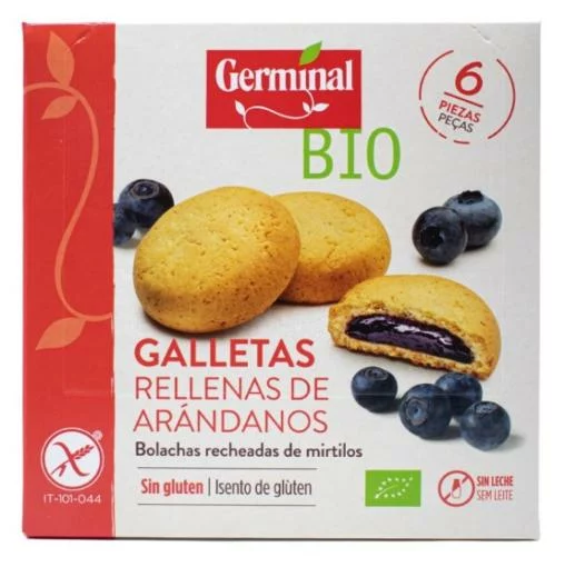 celiacos GALLETAS RELLENAS DE ARANDANOS 200 grs