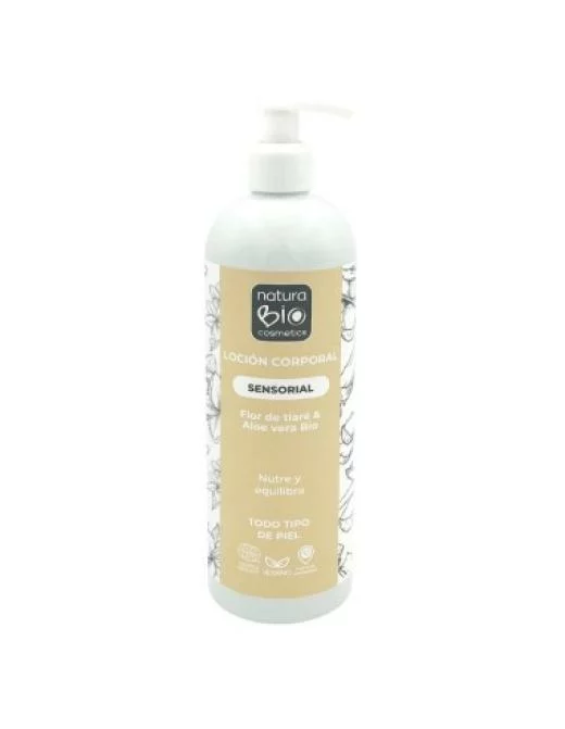 línea corporal LOCION CORPORAL SENSORIAL FLOR TIARE & ALOE VERA BIO 500ML