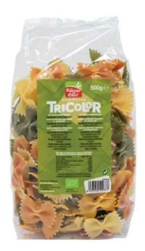 arroz y pasta MARIPOSAS TRICOLOR BIO 500G