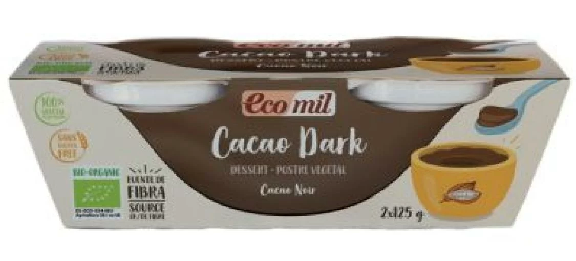 postres POSTRE VEGETAL CACAO DARK BIO 2X125G