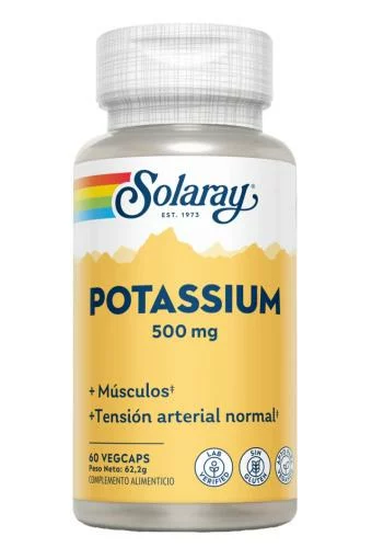 minerales POTASSIUM 500MG. 60CAP.