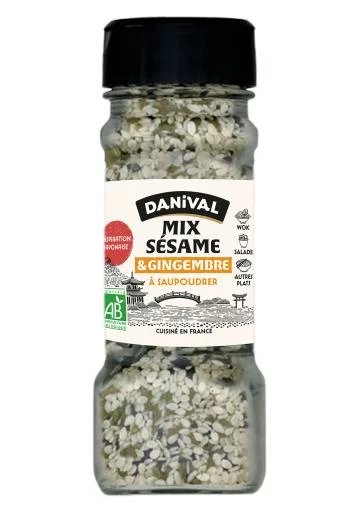 sales, condimentos y salsas SAZONADOR SESAMO Y JENGIBRE BIO 45G