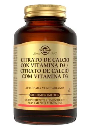 huesos y articulaciones CITRATO DE CALCIO CON VITAMINA D3 60 COMPRIMIDOS