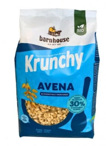 copos, mueslis y salvados MUESLI KRUNCHY AVENA MENOS AZUCAR BIO 625G
