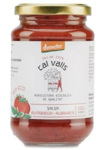 sales, condimentos y salsas SALSA DE TOMATE CON ALBAHACA 350 GRS