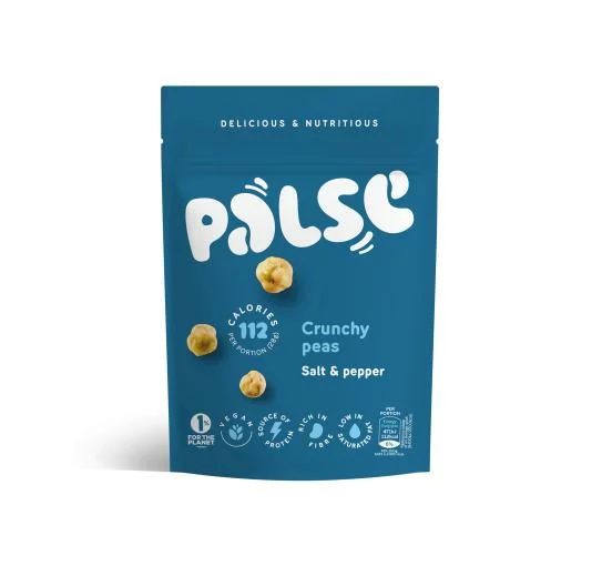 aperitivos y frutos secos SNACK CRUJIENTE DE GUISANTES CON SAL Y PIMIENTA 85GR