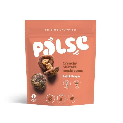 aperitivos y frutos secos SNACK CRUJIENTE DE SHITAKE CON SAL Y PIMIENTA 40GR