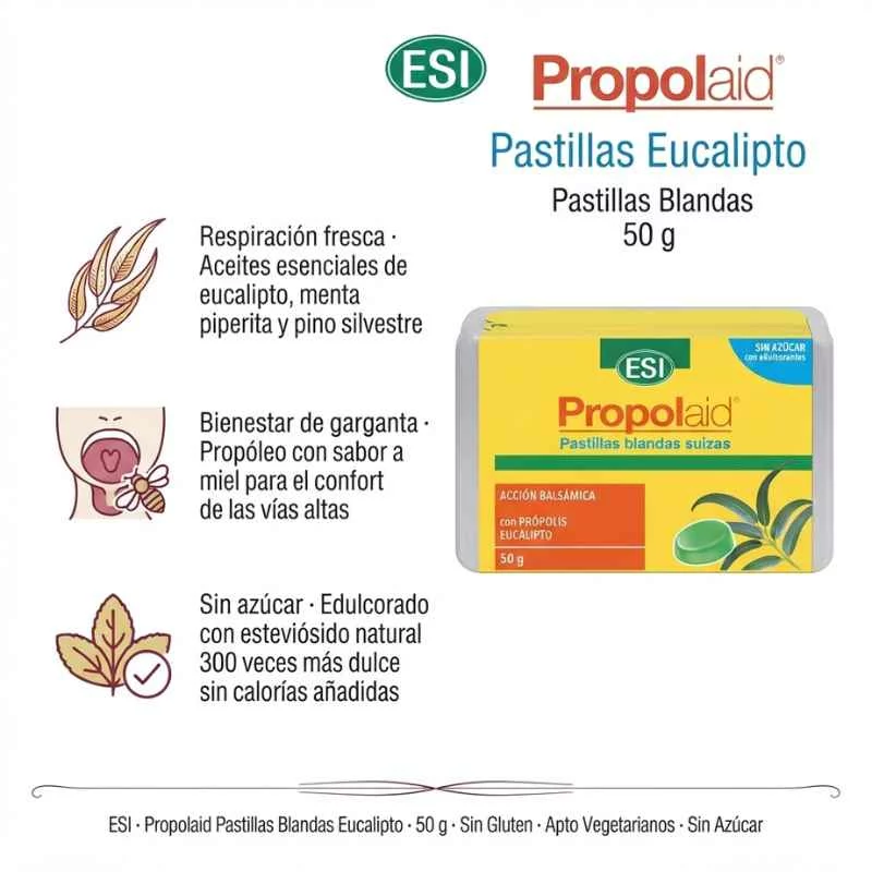 caramelos y gominolas PROPOLAID PASTILLA EUCALIPTO (50GR.)