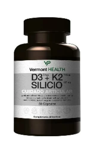 vitaminas D3+K2+SILICIO 30CAP