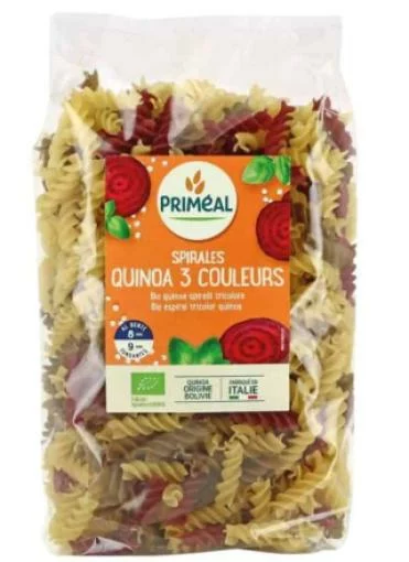 arroz y pasta ESPIRAL TRICOLOR QUINOA 500GR