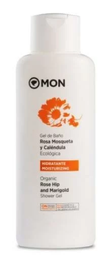 línea corporal GEL DE BAÑO DE ROSA MOSQUETA Y CALENDULA ECO 750 ML
