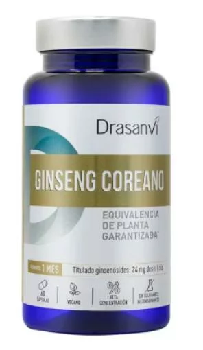 plantas en comprimidos GINSENG COREANO BOTE 60 CAPSULAS
